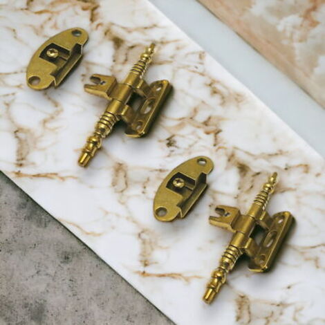 BricoShopping® Coppia Di CERNIERA Per Anta Dei Mobili Antichi Legno E Armadi IN STILE CLASSICO Soggiorno O Camera Da Letto Arte Povera Pesanti A Battuta Cerniere Anticate Antichizzate (BS0186, Bronzo - Foto 9