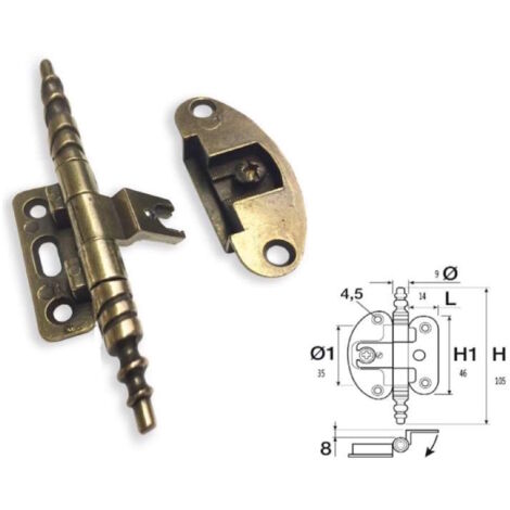 Cerniera per armadio antichi cerniere mobili speciale anticata in stile a621/105