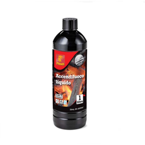 Accendifuoco Liquido Per Barbecue Stufa Camino Caminetto Stufa Pellet Lt 1