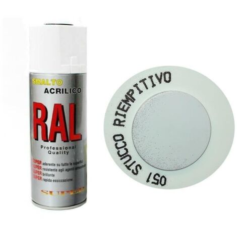 Bomboletta Spray Stucco Riempitivo Fondo Acrilico Per Legno Ferro 051