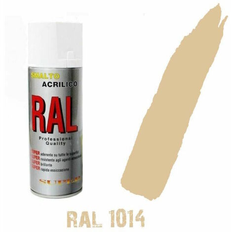 Bomboletta spray ral 1014 avorio crema acrilico vernice brillante lucido