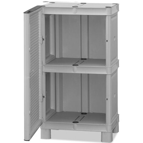 Armadio In Resina Basso Tuttopiani  Forte Pvc X Esterno 50x92x39 Made In Italy