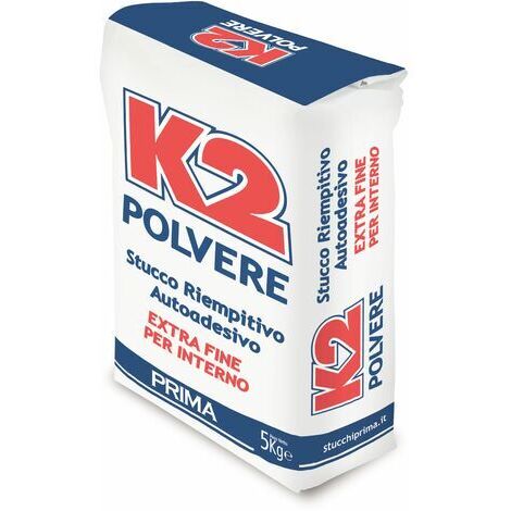 5 kg di K2 stucco bianco riempitivo in polvere extra fine per uso interno gesso
