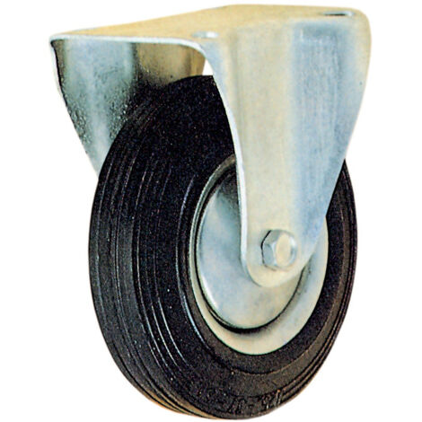 Ruota Industriale Fissa Mm 125 Export Con Cuscinetti Leggeri 100 Kg Portata