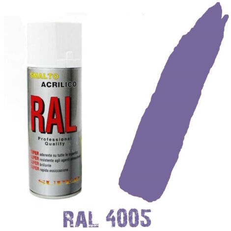 Bomboletta spray viola violetta ral 4005 acrilico vernice brillante lucido