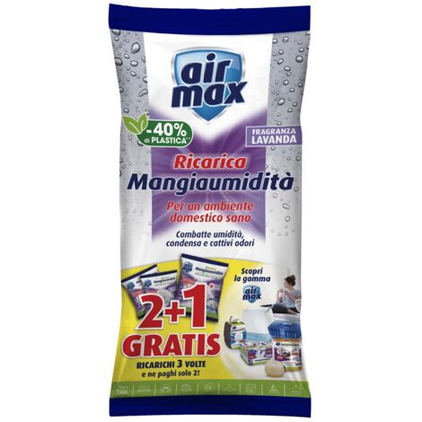 AIRMAX ASSORBIUMIDITA SALI LAVANDA 3RIC.GR.1350. Prezzo per 1 pezzo. (1/2)