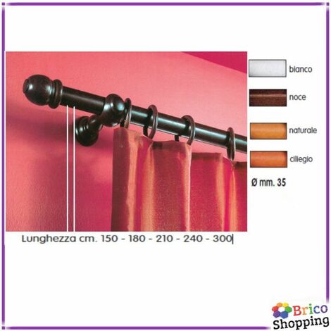 KSHANDEL24 Tenda A Lamelle Verticali – Sistema Completo Con Binario, 9 Colori E 14 Misure Disponibili – Colore Bianco, Misura 180x180 Cm