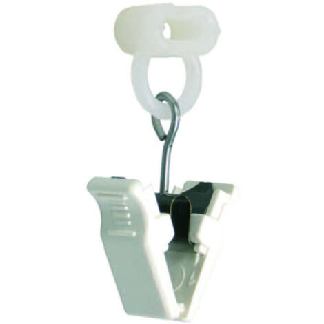 Scorrevoli Per Tende 4pz Con Pinzetta Abs Girevole Scivolanti Pinze