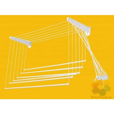 STENDIBIANCHERIA DA PARETE SALISCENDI RESINA 140 CM