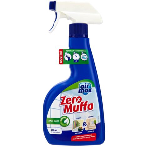 Airmax Zero Muffa Senza Cloro E Candeggina Ml.500 Spray Blu Rimuovi Muffa (1/6)