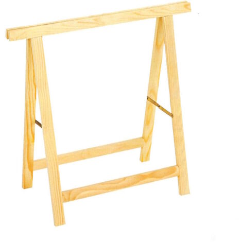 Cavalletto In Pino Legno 73x75h Richiudibile Fai Da Te Sostegno Lavoro Standard