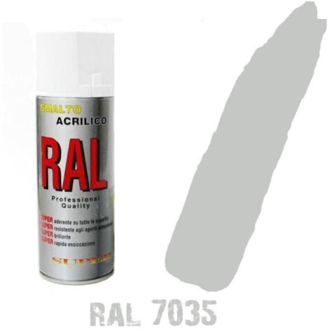 Bomboletta spray grigio chiaro ral 7035 acrilico vernice  brillante lucido graff