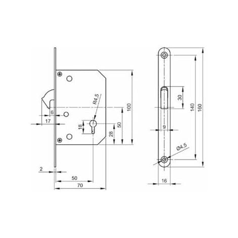 SET PORTA SCORREVOLE ORO LUCIDO CON CHIAVE MANIGLIA KIT PORTE