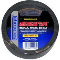Nastro Americano Gaffa tape mt 25 x 50mm Saratoga - Nero mt 25 x 50mm