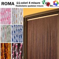 MOSCHIERA ZANZARIERA ROMA TENDA USCIO MADE IN ITALY VARI COLORI E MISURE - Misura: 100x220h - Colore .: Verde Chiaro (9)