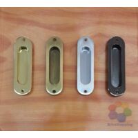 Placca Maniglia Incasso Per Porta Scorrevole Cieca Oro Cromo Sat Bronzo Nero Luc - Colore: Cromo Sat