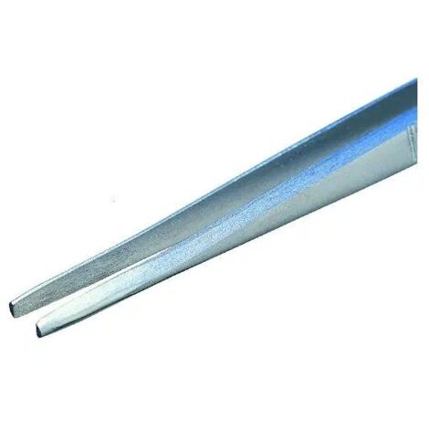 Piergiacomi 2A SA Pinzette – 120 Mm, Flache, Abgerundete Spitzen Aus Edelstahl Für Präzisionsarbeiten