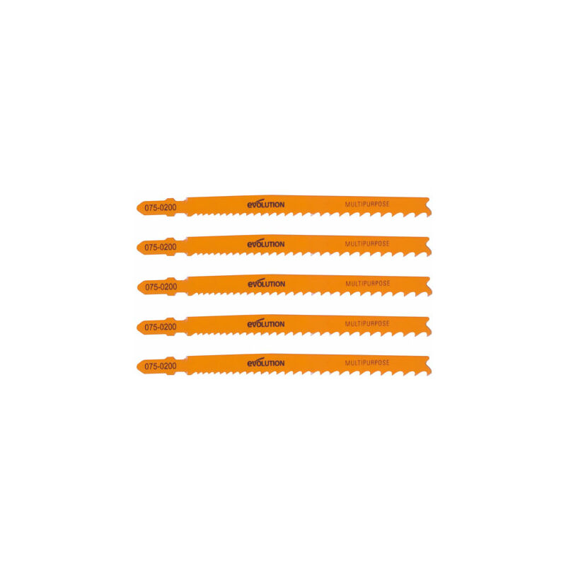 Lames Pour Scie Sauteuse Multi-matériaux - Lot De 5 - Coupe Acier, Bois, Aluminium, Plastique - Compatibles Marques Universelles - 9