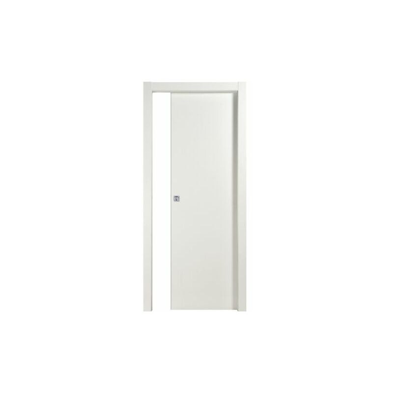 PORTA SCORREVOLE MICROTEC 80 X H 210 CM FRASSINO BIANCO - Il Mondo