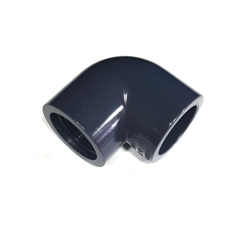 Coude 90° PVC Noir Ø32 à visser