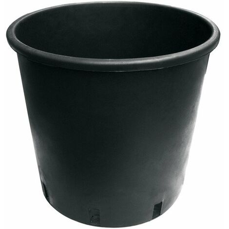 Pot rond noir 7L 18.5x22x22 cm