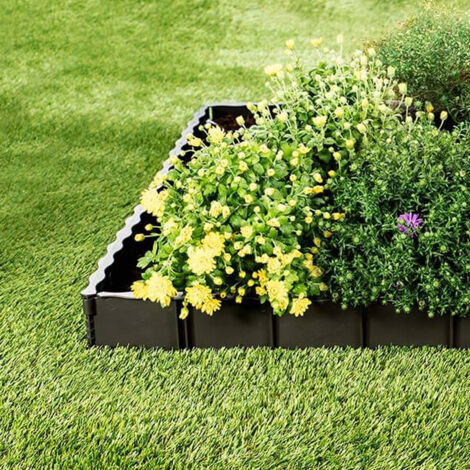 Garantia - Lot de 6 Bordures de Jardin Edgar 75 x 13 cm