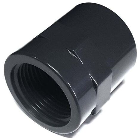 Raccord PVC Pression Noir Droit - F 3/4" - 32 Mm - Girpi BMM25 - 7