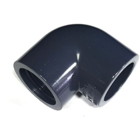 Coude 90° PVC Noir Ø32 à visser