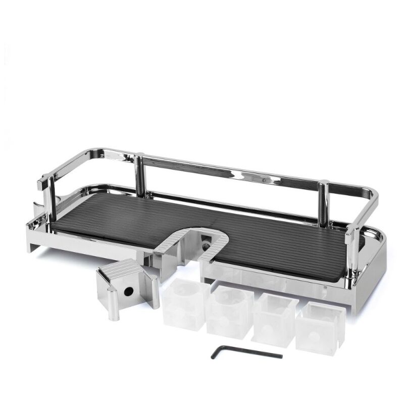 WEISSENSTEIN Porte-serviettes autocollant en acier inoxydable sans perçage 22 cm pour salle de bain et cuisine