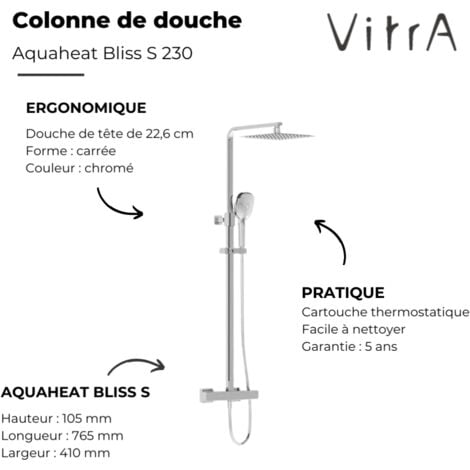 Colonne De Douche Vitra Aquaheat Bliss S