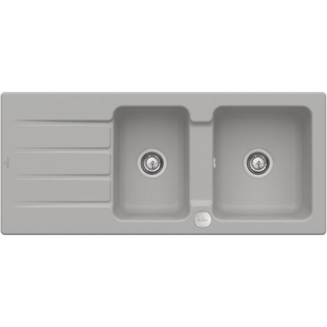 Evier 116 x 51 cm VILLEROY ET BOCH Architectura 80 Fossile vidage automatique inclus (1/5)