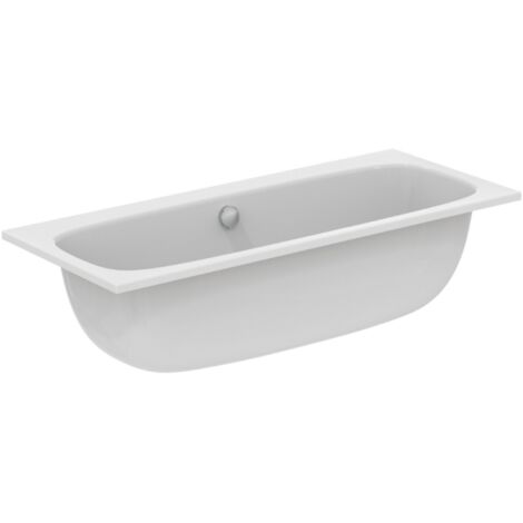 Ideal Standard – Baignoire duo acrylique 190 x 90 cm – À encastrer ou à poser – Design contemporain – Trop-plein pour confort optimal