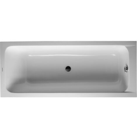 Duravit – Baignoire droite 170x70 – Acrylique sanitaire – Bonde centrale – Hauteur 42cm – Volume 110L – Pose encastrée