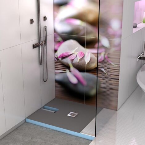 Receveur de douche à carreler 120 x 120 WEDI Fundo Plano + bonde intégrée