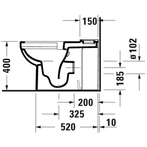 WC à poser DURAVIT Duravit No.1 avec abattant frein de chute