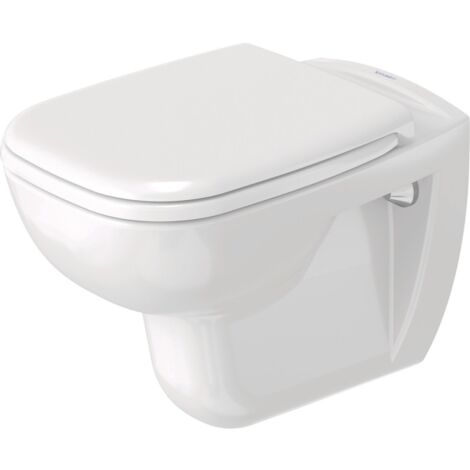 Duravit – Cuvette pour WC suspendu avec abattant SoftClose en céramique sanitaire – Rinçage économique 4,5L – Dimensions 35,5 x 54,5 cm – 45350900A1