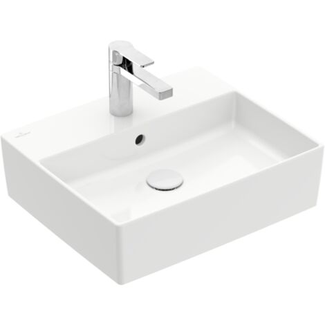 Vasque à poser VILLEROY ET BOCH Memento 2.0 stone white ceramic plus avec trop plein 50 x 42 cm (1/5)