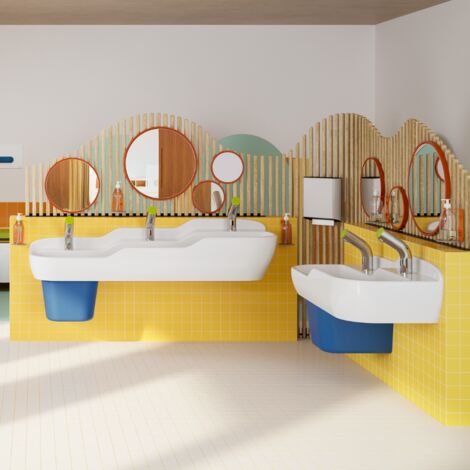 Lavabo pour enfant VITRA Sento Kids 125 cm sans trop-plein