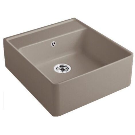 Evier timbre office VILLEROY ET BOCH Tradition 1 bac Timber CeramicPlus avec vidage manuel