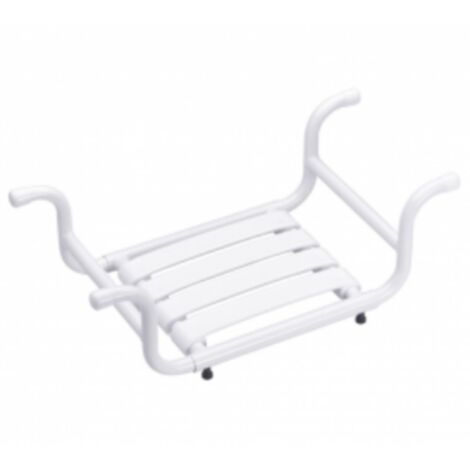 Siège de baignoire PMR PELLET aluminium époxy blanc (1/4)