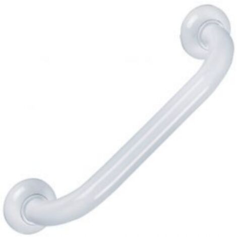 Barre de maintien droite PMR PELLET Essentiel confort 30 cm aluminium époxy blanc (1/3)