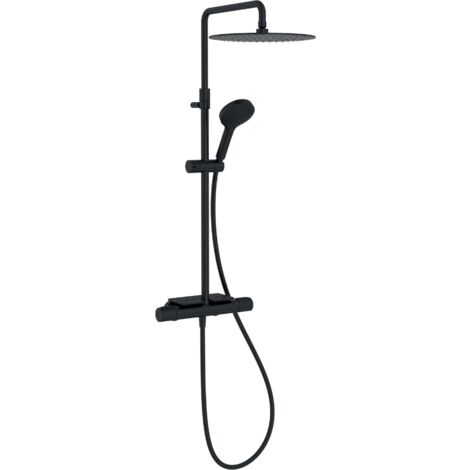 Colonne de douche thermostatique JACOB DELAFON Metro noir mat