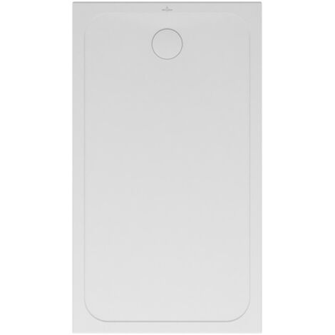 Villeroy & Boch – Receveur de douche à poser antidérapant 140 x 80 cm – Céramique blanche – Émaillage 4 côtés – Classe C PN24 pour sécurité optimale