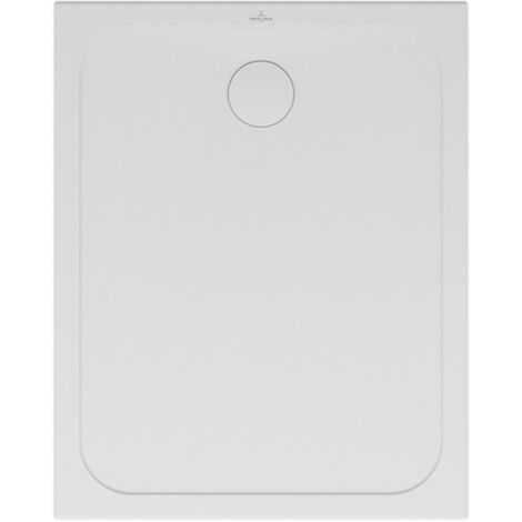 Villeroy & Boch – Receveur de douche à poser antidérapant 100 x 80 cm – Céramique blanche – Classe C PN24 – Haute résistance aux chocs et rayures