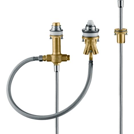 Hansgrohe Corps d’encastrement - Corps d’encastrement pour installation à trois trous sur bord de baignoire 13439180