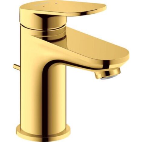 Mitigeur lavabo DURAVIT Wave S avec vidage doré poli (1/4)
