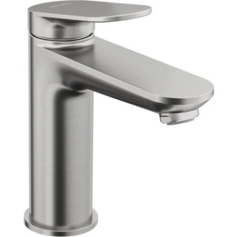 Mitigeur lavabo DUVARIT Wave M sans vidage inox brossé (1/5)