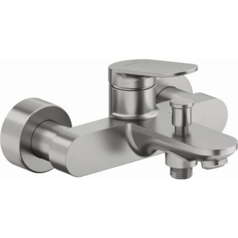 Mitigeur bain douche mécanique DURAVIT Wave inox brossé (1/5)