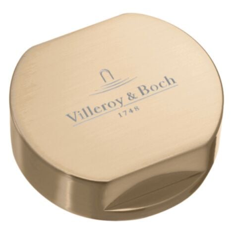 Bouton pour mécanisme 1 cuve, VILLEROY & BOCH en acier inoxydable finition or mat