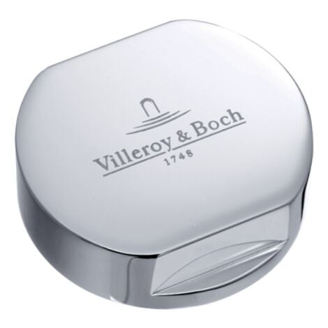 Bouton pour mécanisme 2 cuves, VILLEROY & BOCH en laiton finition chromé